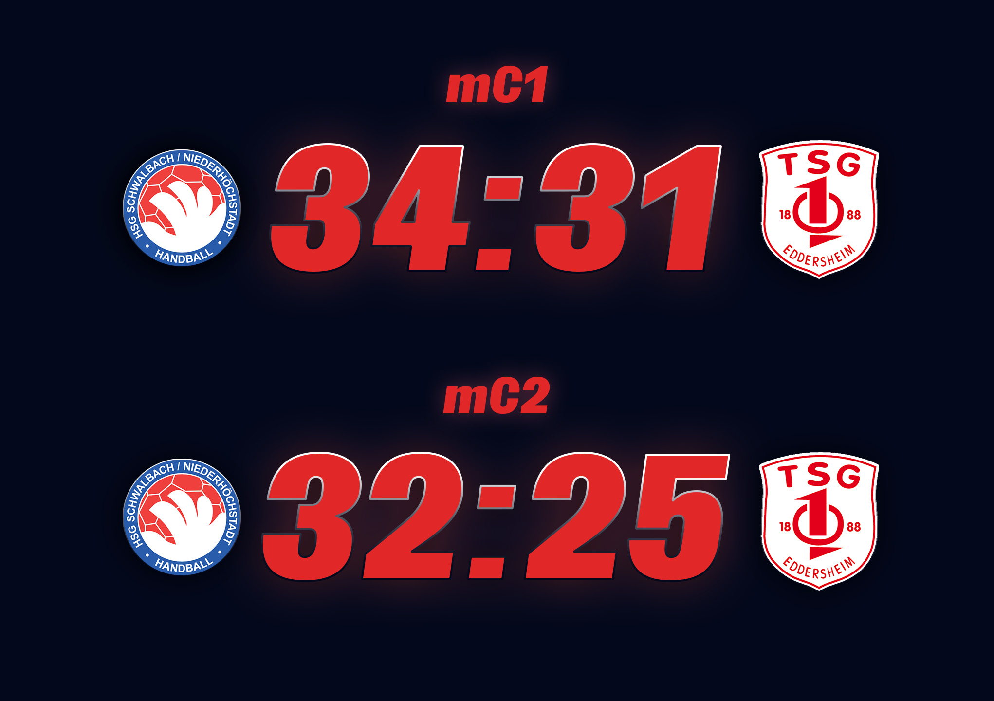 Spielberichte der mc1 und mC2 (29.10.2025)